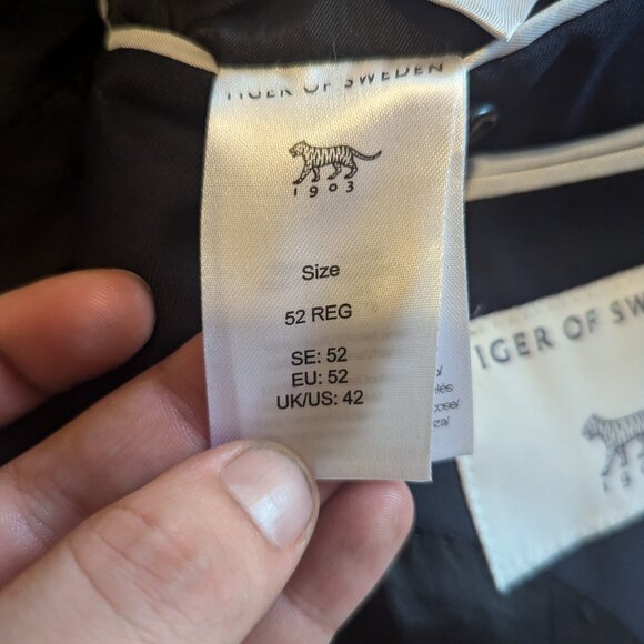 TIGER OF SWEDEN - Navy 2-piece suit - Sz 52 - Picture 6 of 14